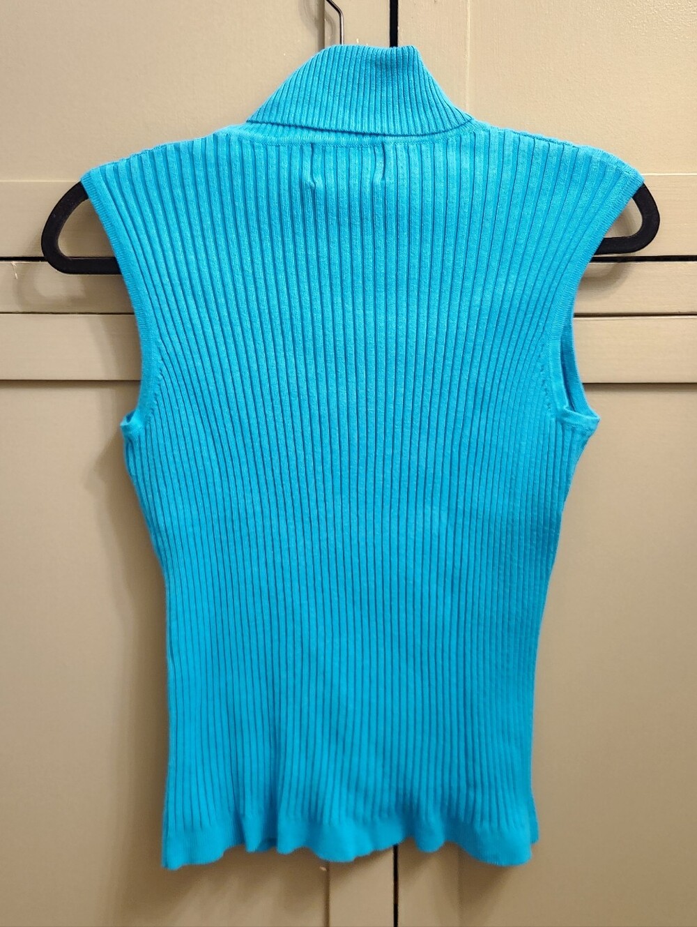 NOUVEAUX Turquoise Ribbed Top - Picture 3 of 3